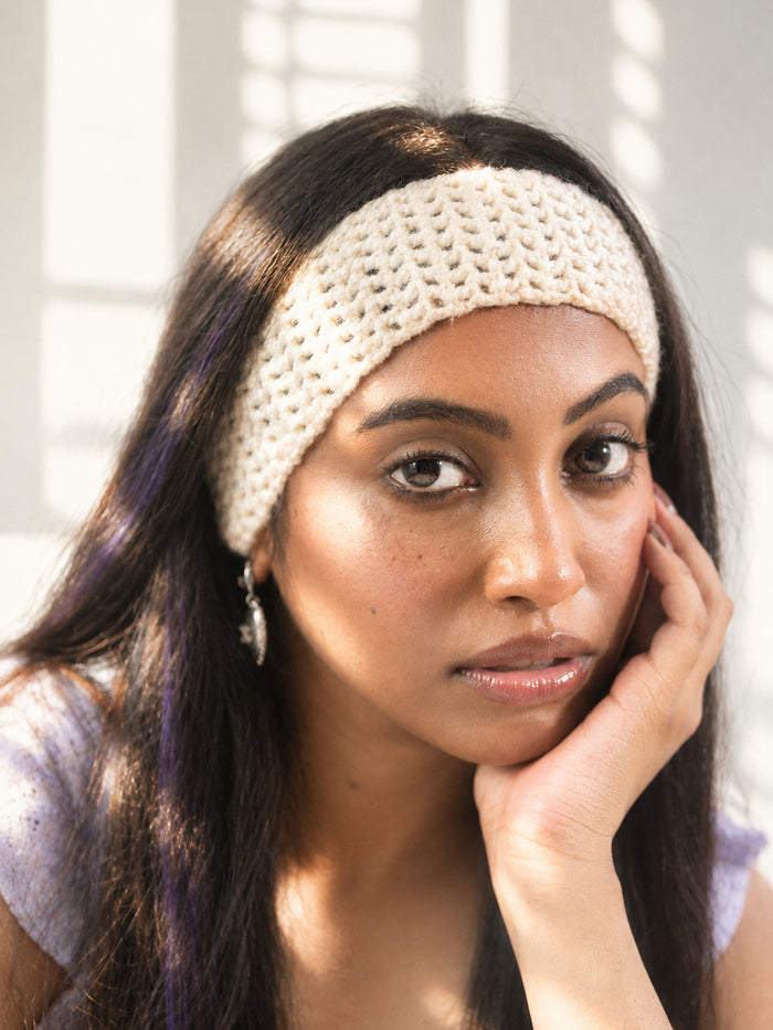Mellow - Cream Crochet Headband
